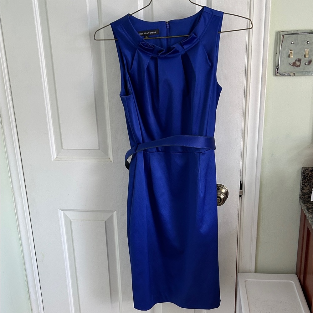 Jones Wear Royal Blue Midi Dress